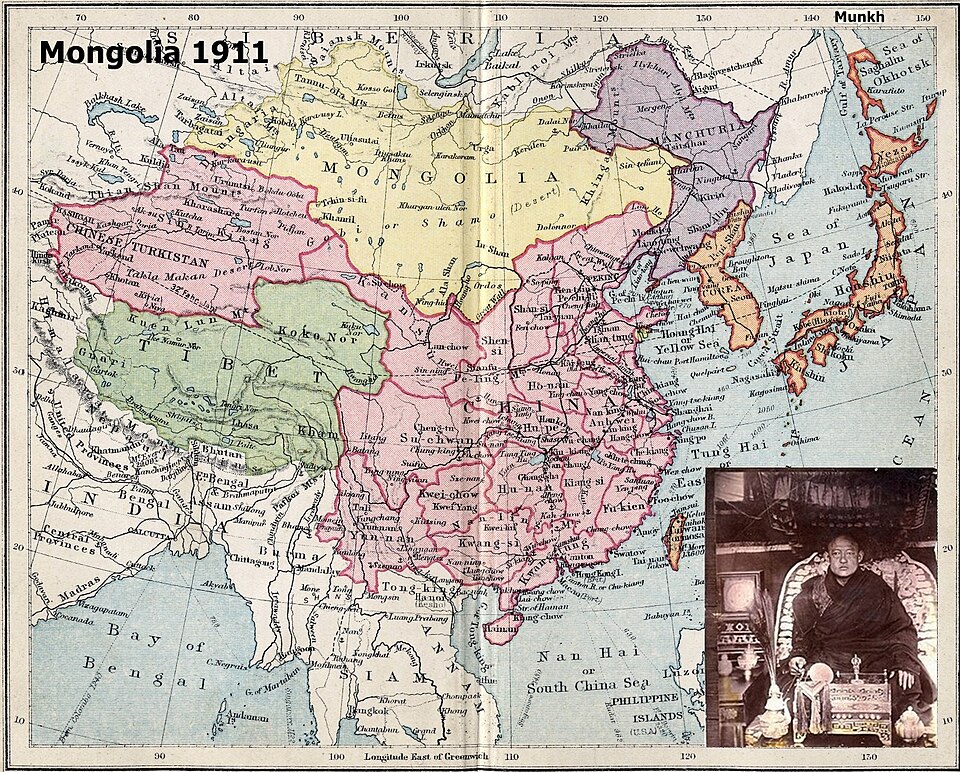 Maps Mongolia 1911