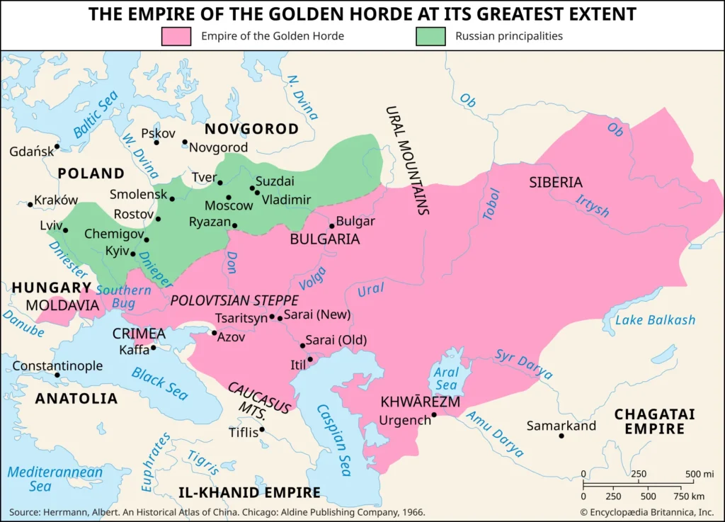 Maps Golden Horde Empire Greatest Extent 1024x737