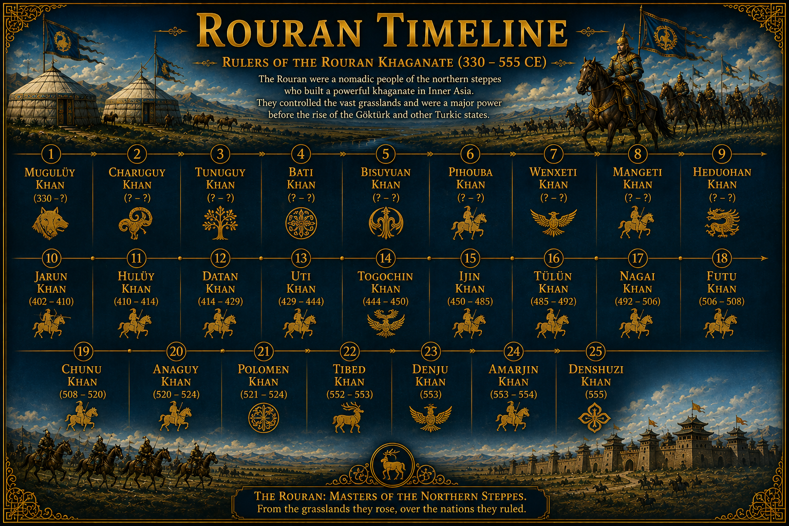 rouran timeline